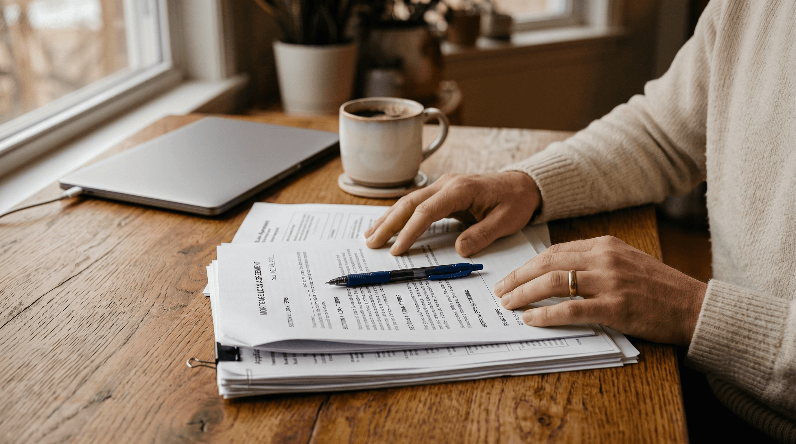 Documents on the table